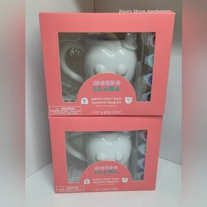 New Mondo Llama Paint-Your-Own Ceramic Mug Kit